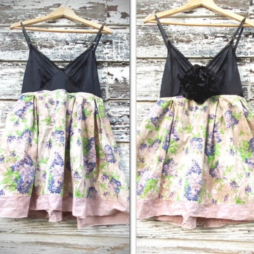 Spring french chic cami top, shabby chic boho M